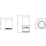 Резервуар с помпой для СЖО Bykski CP-PMD3COV-X-CT60 100MM (C8-0190)