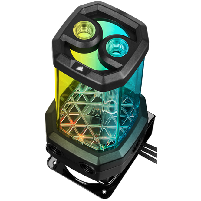 Резервуар с помпой для СЖО Corsair Hydro X Series XD5 RGB (D5 Pump reservoir unit) Black (CX-9040006-WW) - фото 4