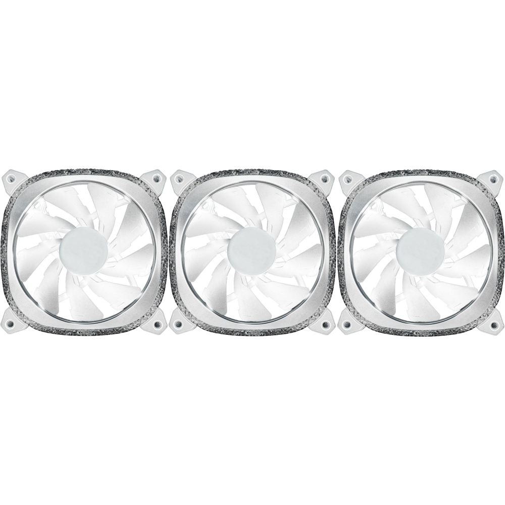 Вентилятор для корпуса Lamptron Diamond+ ARGB White (3 шт.) - LAMP-DAP04
