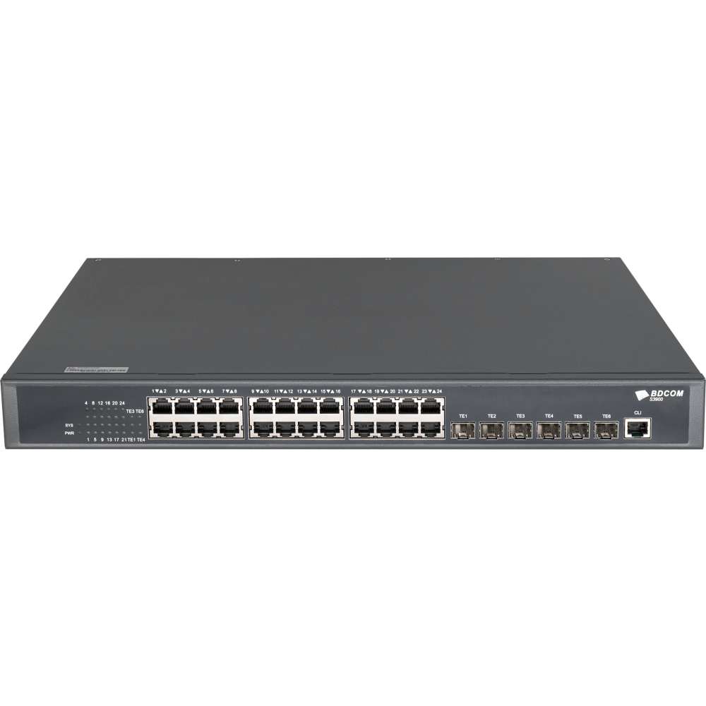 Коммутатор (свитч) BDCOM S3900-24T6X