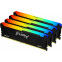 Оперативная память 128Gb DDR4 3600MHz Kingston Fury Beast Black RGB (KF436C18BB2AK4/128) (4x32Gb KIT)