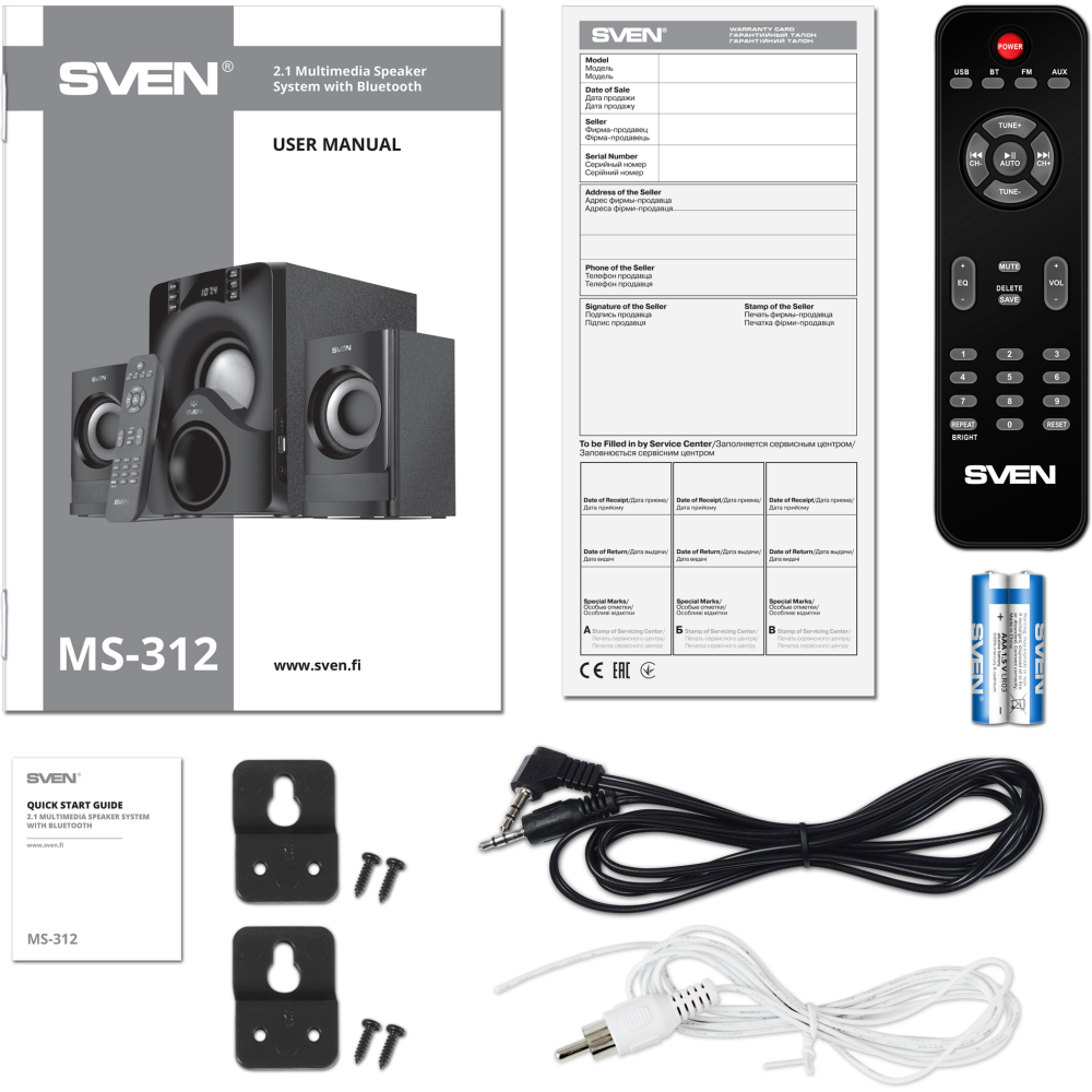 Колонки Sven MS-312 Black - фото 6