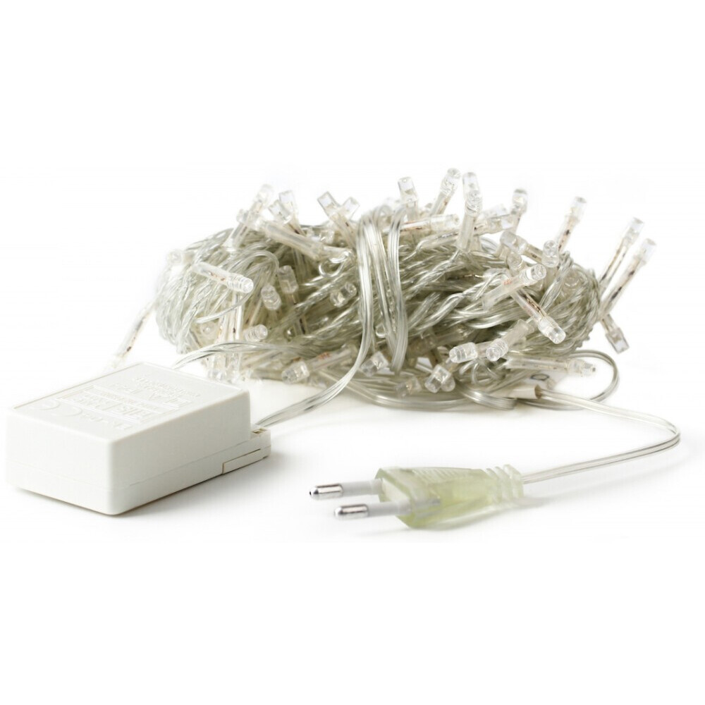 Гирлянда ECOLA Бахрома 3x0.5м 80Led 4000K - N2RV03ELC - фото 2