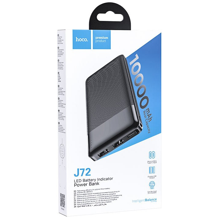 Внешний аккумулятор HOCO J72 Easy travel Black - 6931474738370 - фото 3