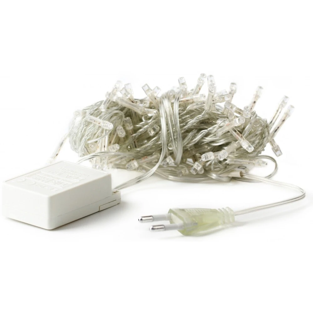 Гирлянда ECOLA Нить 6м 100Led 4000K (IP44) - N4YV06ELC - фото 2