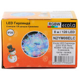 Гирлянда ECOLA Нить 8м 120Led RGBW (N2YM08ELC)