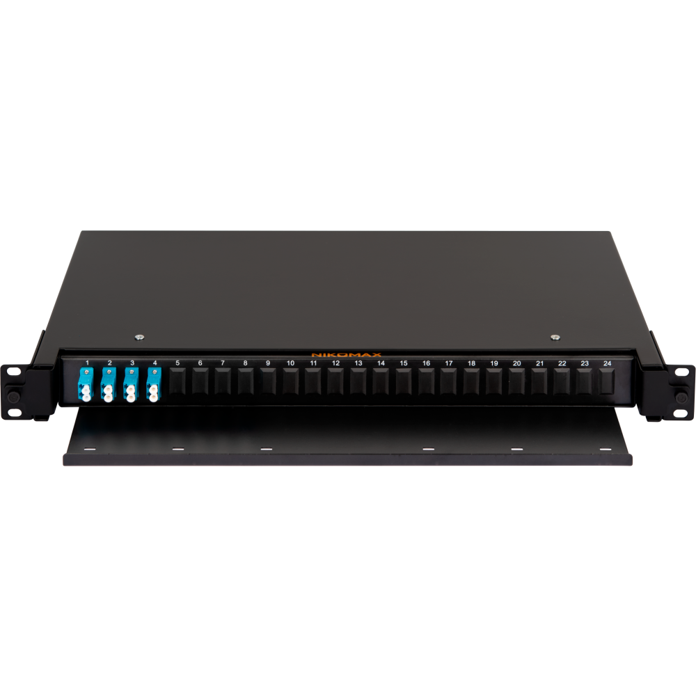 Оптический кросс NIKOMAX NMF-RP08LCUS2-TS-P1-1U-BK