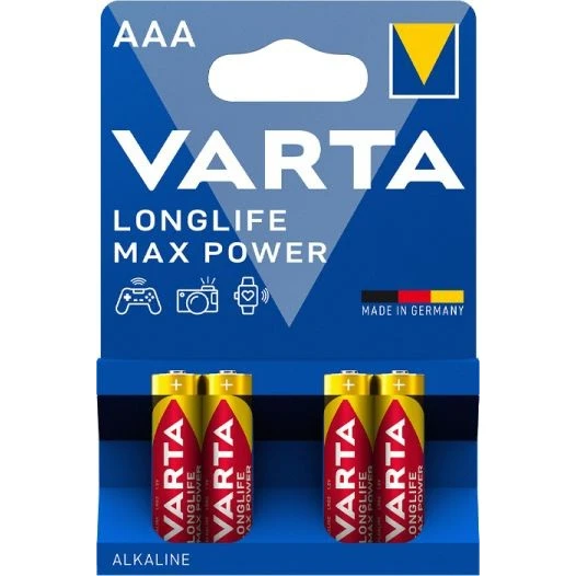 Батарейка Varta Long Life Max Power (AAA, 4 шт.) - 04703101404