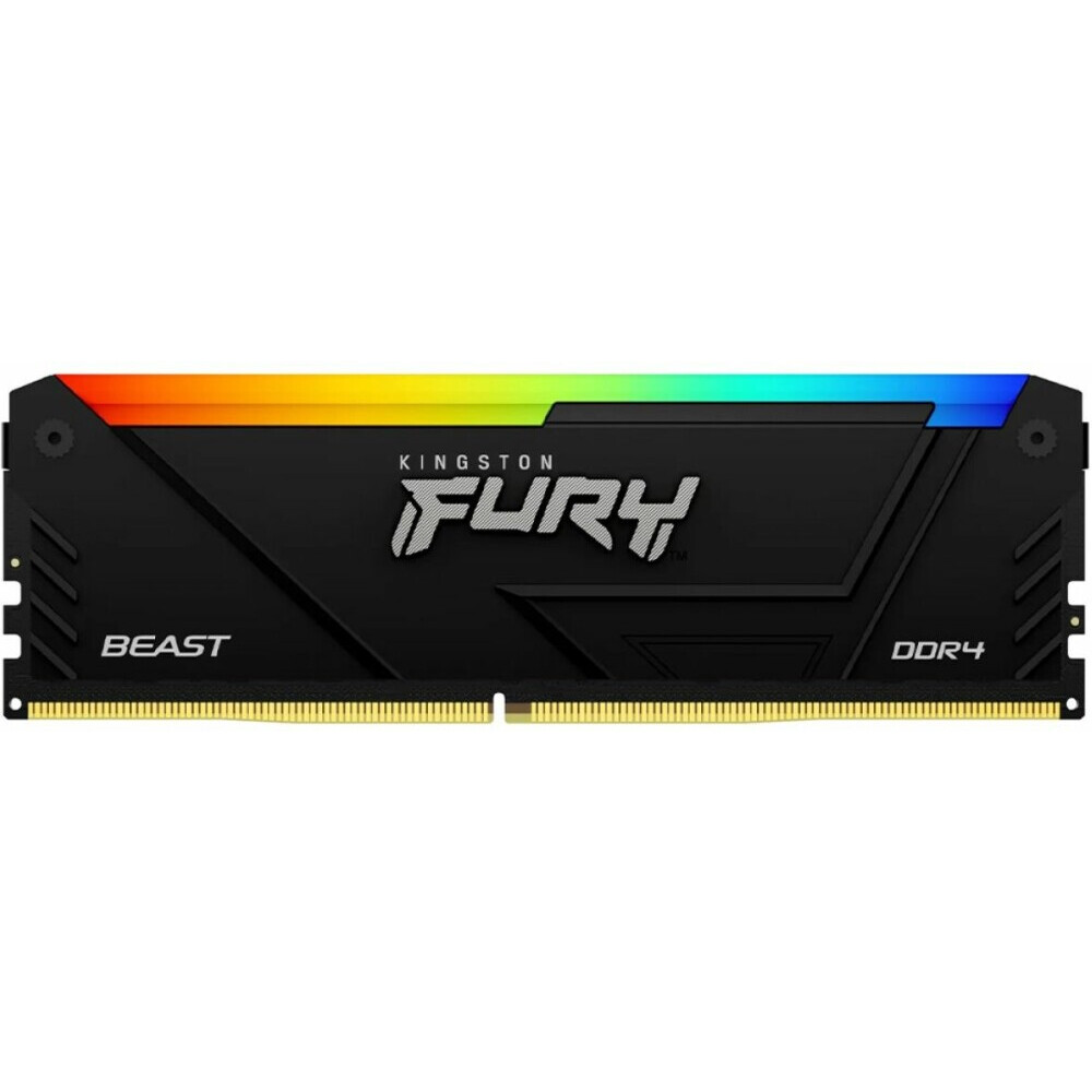 Оперативная память 64Gb DDR4 3200MHz Kingston Fury Beast RGB (KF432C16BB12AK4/64) (4x16Gb KIT) - фото 4