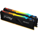 Оперативная память 32Gb DDR4 2666MHz Kingston Fury Beast RGB (KF426C16BB12AK2/32) (2x16Gb KIT)