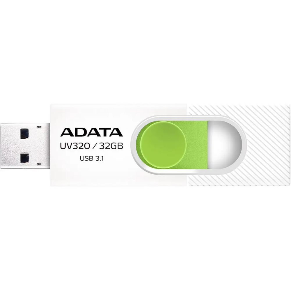 USB Flash накопитель 32GB ADATA UV320 White/Green