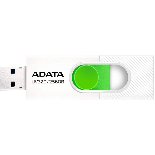 USB Flash накопитель 256GB ADATA UV320 White/Green