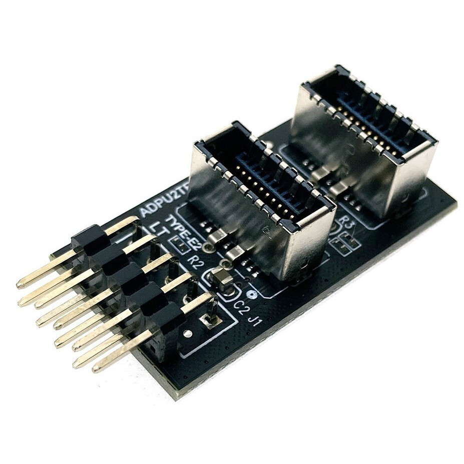 Переходник USB 2.0 (10pin M) - USB 3.0 (Type E F), Espada E102Ef
