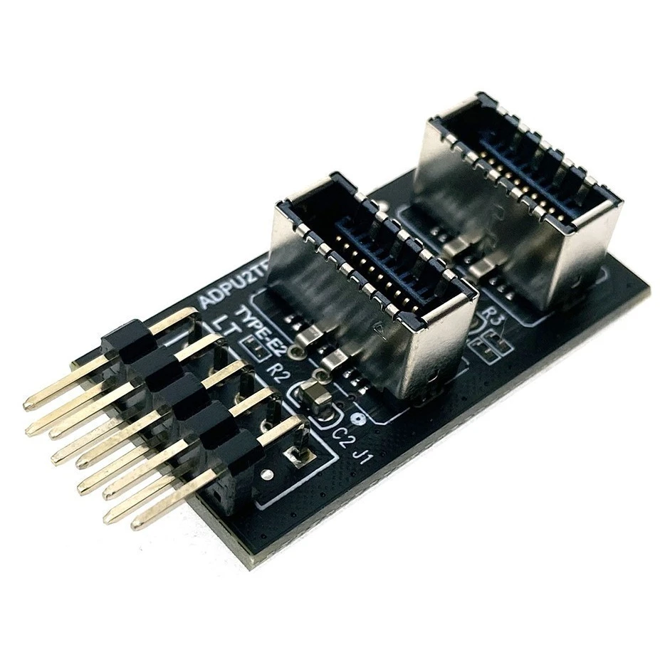 Переходник USB 2.0 (10pin M) - USB 3.0 (Type E F), Espada E102Ef
