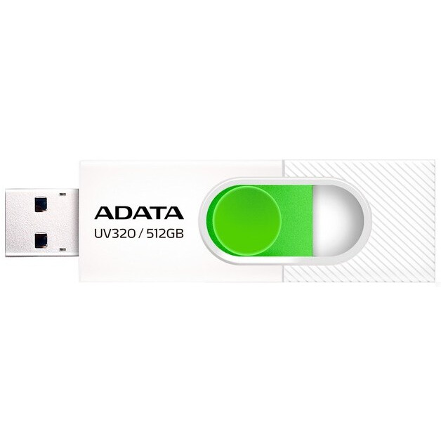 USB Flash накопитель 512GB ADATA UV320 White/Green