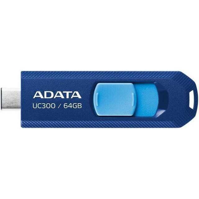 USB Flash накопитель 64Gb ADATA UC300 Blue/Light Blue - ACHO-UC300-64G-RNB/BU