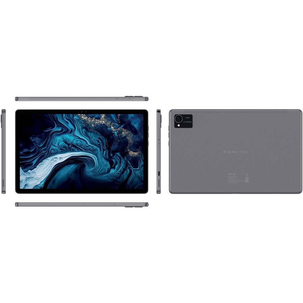 Планшет Digma Pro HIT 16 T616 6/128Gb 4G Grey - HS1001PL - фото 2