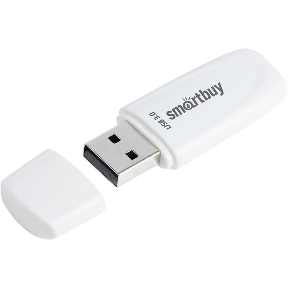 USB Flash накопитель 16Gb SmartBuy Scout White (SB016GB3SCW)