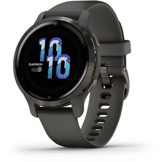 Умные часы Garmin Venu 2S Slate Stainless Steel Bezel with Graphite Case and Silicone Band - 010-02429-10