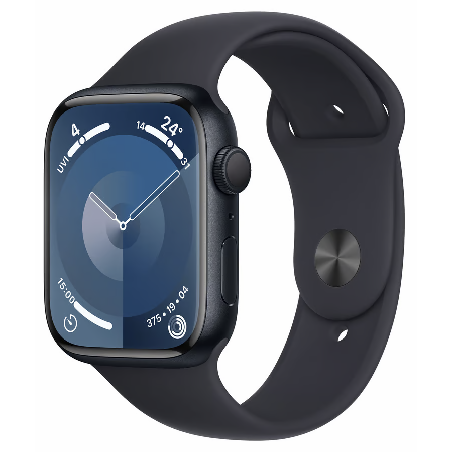 Умные часы Apple Watch Series 9 45mm Midnight Aluminum Case with Midnight Sport Band S/M (MR993LL/A)