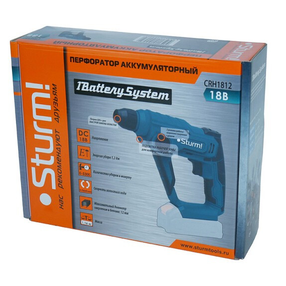 Перфоратор Sturm! CRH1812 - фото 2