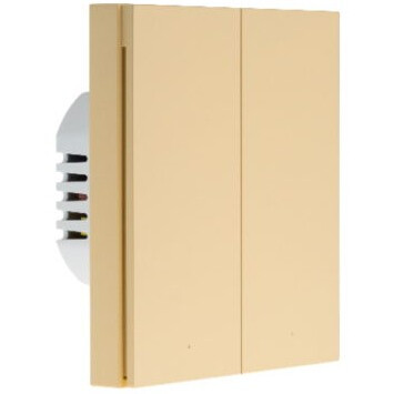 Умный выключатель Aqara Smart Wall Switch H1 Beige (With Neutral, Double Rocker) - WS-EUK04BE