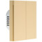 Умный выключатель Aqara Smart Wall Switch H1 Beige (With Neutral, Double Rocker) - WS-EUK04BE