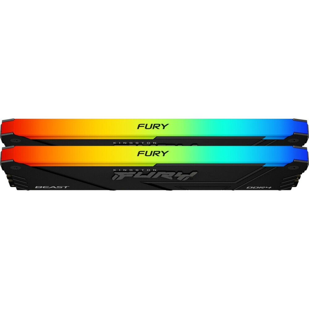 Оперативная память 16Gb DDR4 2666MHz Kingston Fury Beast RGB (KF426C16BB2AK2/16) (2x8Gb KIT) - фото 3