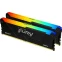 Оперативная память 16Gb DDR4 3600MHz Kingston Fury Beast RGB (KF436C17BB2AK2/16) (2x8Gb KIT) - фото 2