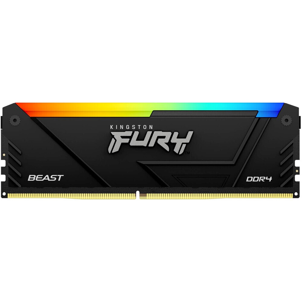 Оперативная память 16Gb DDR4 3200MHz Kingston Fury Beast RGB (KF432C16BB12A/16) - фото 2