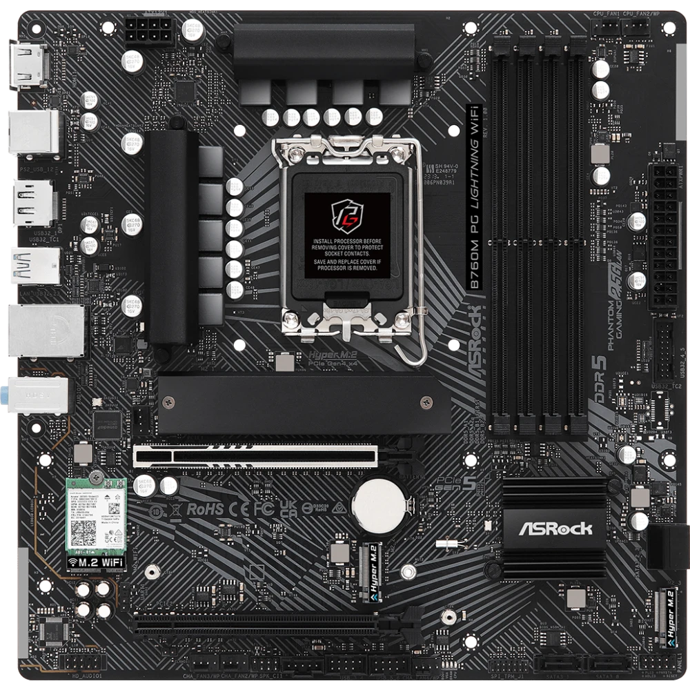 Материнская плата ASRock B760M PG LIGHTNING WIFI