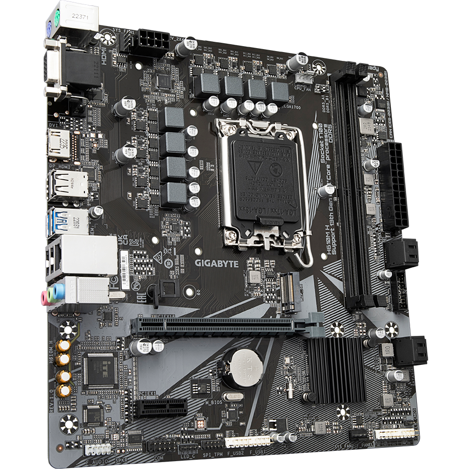 Материнская плата Gigabyte H610M H - фото 2