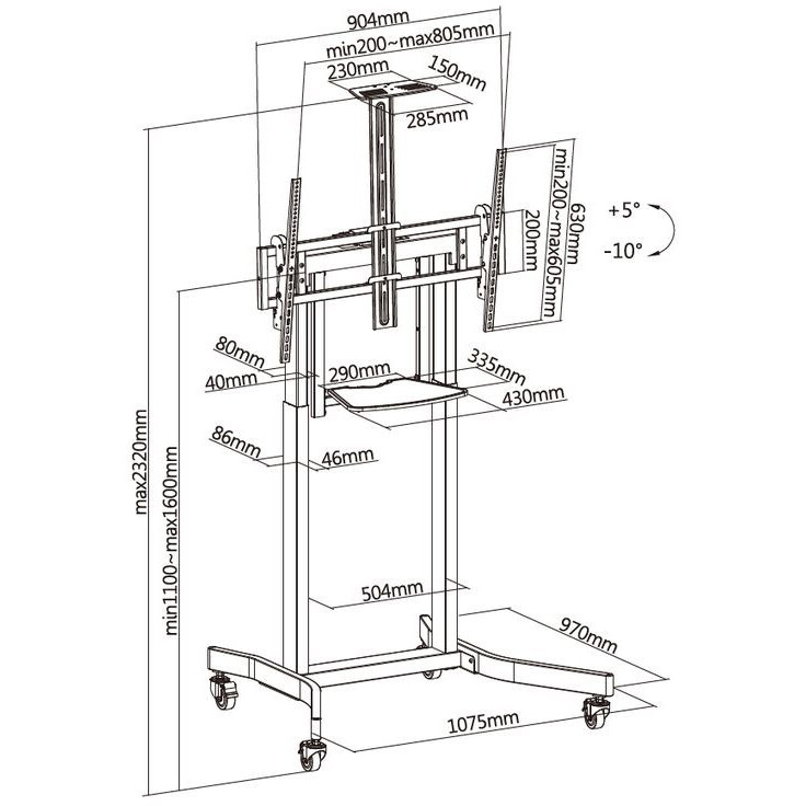 Мобильная стойка Digis DSM-PM986 - фото 5