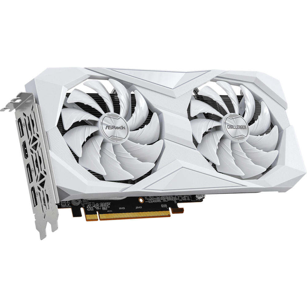 Видеокарта AMD Radeon RX 6600 ASRock Challenger White 8Gb (RX6600 CLW 8G) - фото 3
