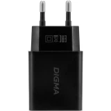 Сетевое зарядное устройство Digma DGW2D Black (DGW2D0F110BK)