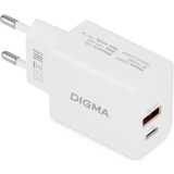 Сетевое зарядное устройство Digma DGW2D White (DGW2D0F110WH)