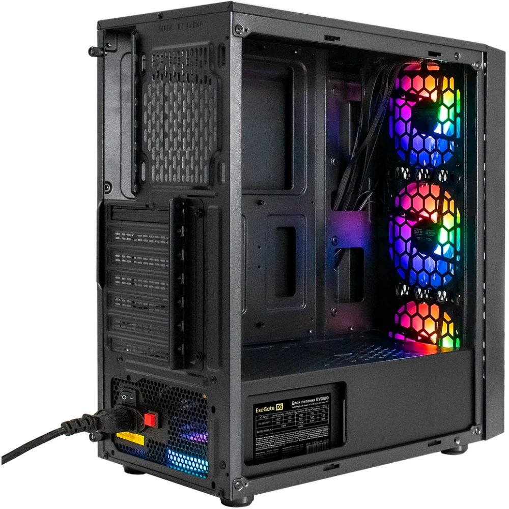 Корпус ExeGate EVO-8243-EVO800 Black - EX296075RUS - фото 2