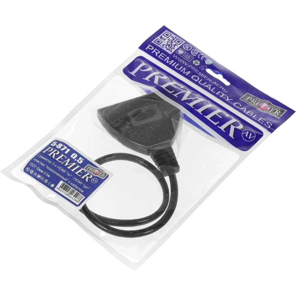 Переключатель HDMI PREMIER 5-871 0.5 - фото 5