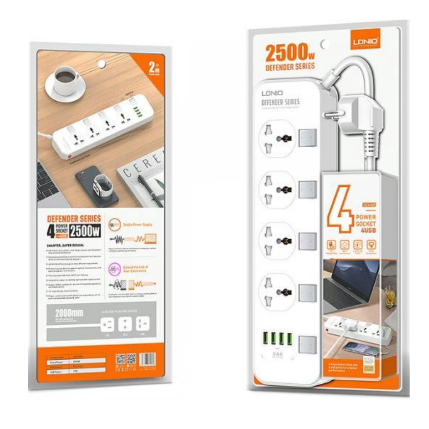 Сетевой фильтр LDNIO SC4408 White - LD_B4610 - фото 6