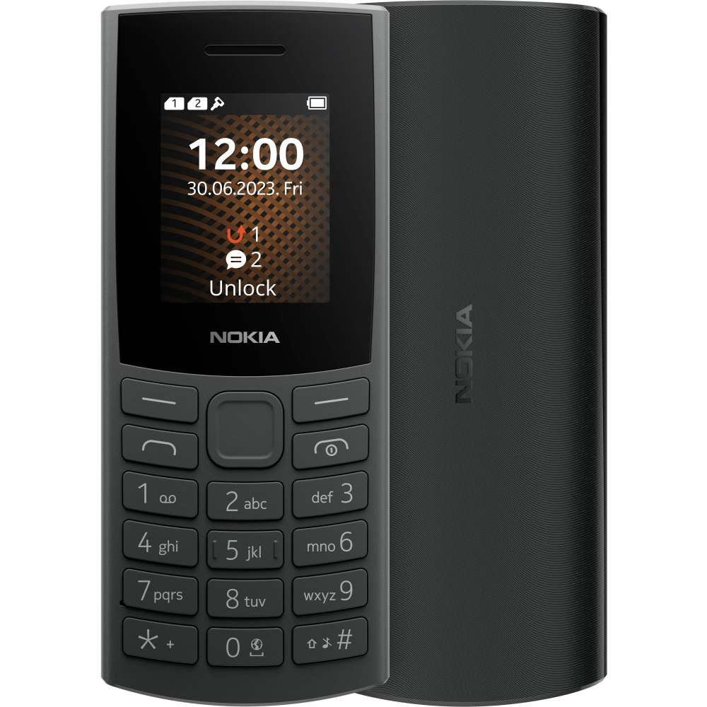 Телефон Nokia 106 Dual Sim Charcoal (TA-1564) - 1GF019BPA2C02