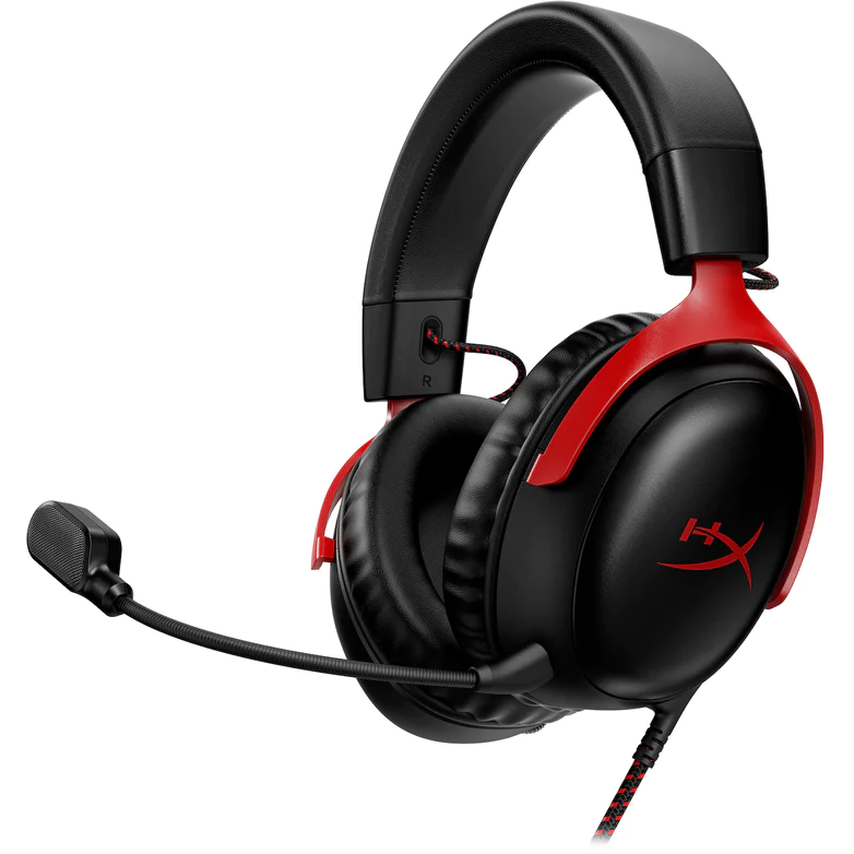 Гарнитура HyperX Cloud III Black/Red - 727A9AA - фото 2