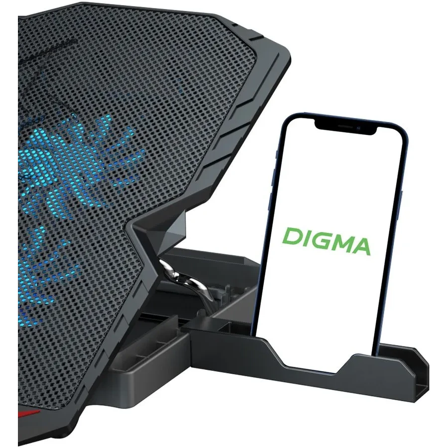 Охлаждающая подставка для ноутбука Digma D-NCP150-2 - фото 2