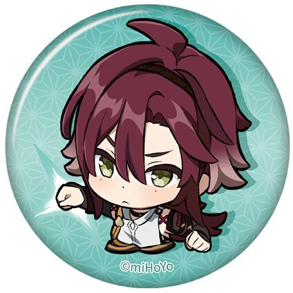 Значок miHoYo Genshin Impact Chibi Expressions Shikanoin Heizou