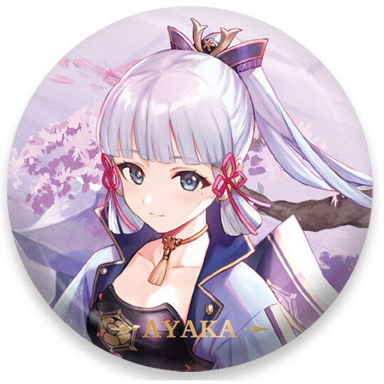 Значок miHoYo Genshin Impact Kamisato Ayaka (6975628244911)