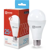 Светодиодная лампочка IN HOME A65-VC (25 Вт, E27) (4690612024103)