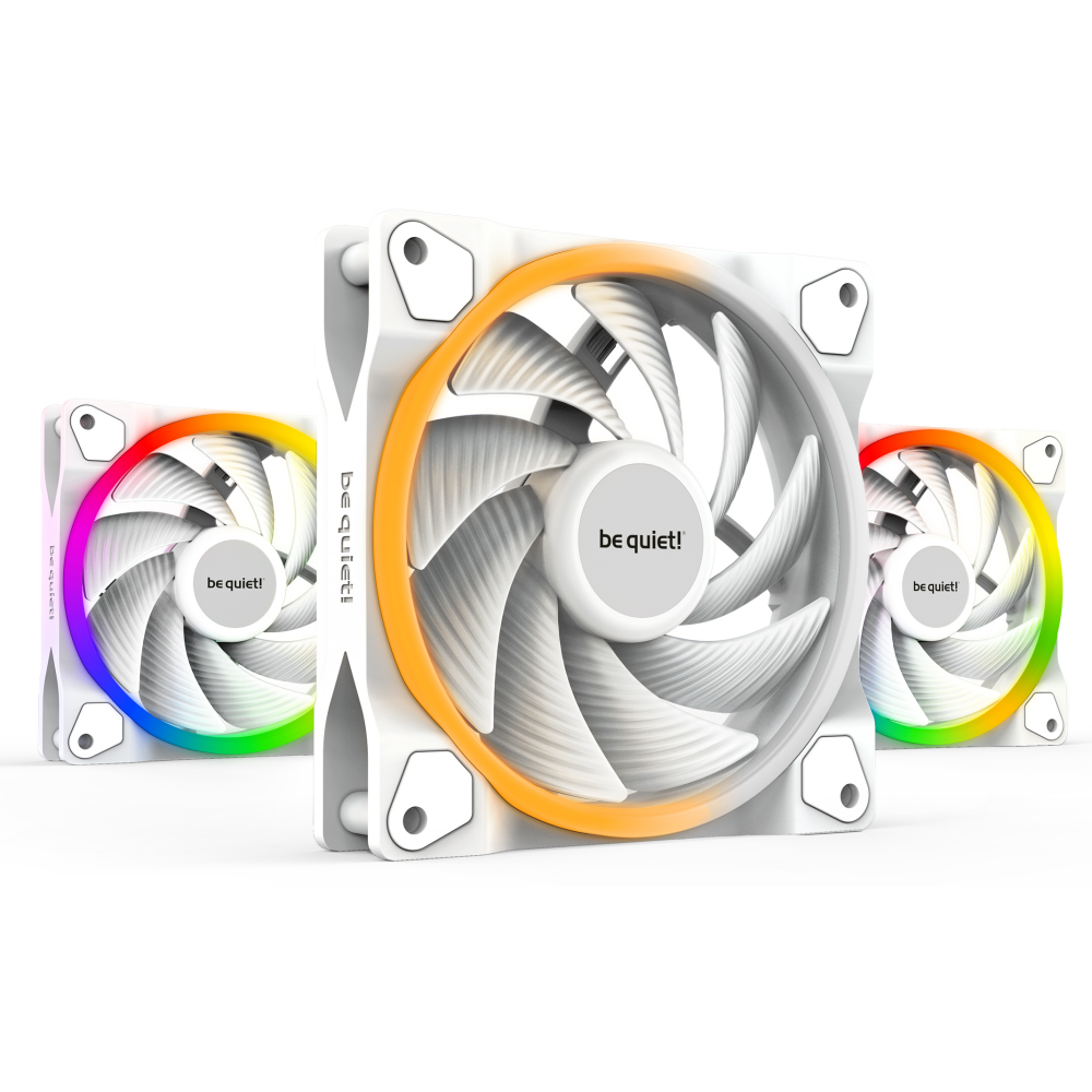 Вентилятор для корпуса Be Quiet Light Wings White 120mm PWM (3 шт.) - BL100