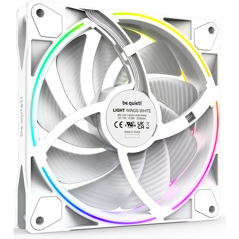 Вентилятор для корпуса Be Quiet Light Wings White 140mm PWM (3 шт.) - BL102 - фото 3