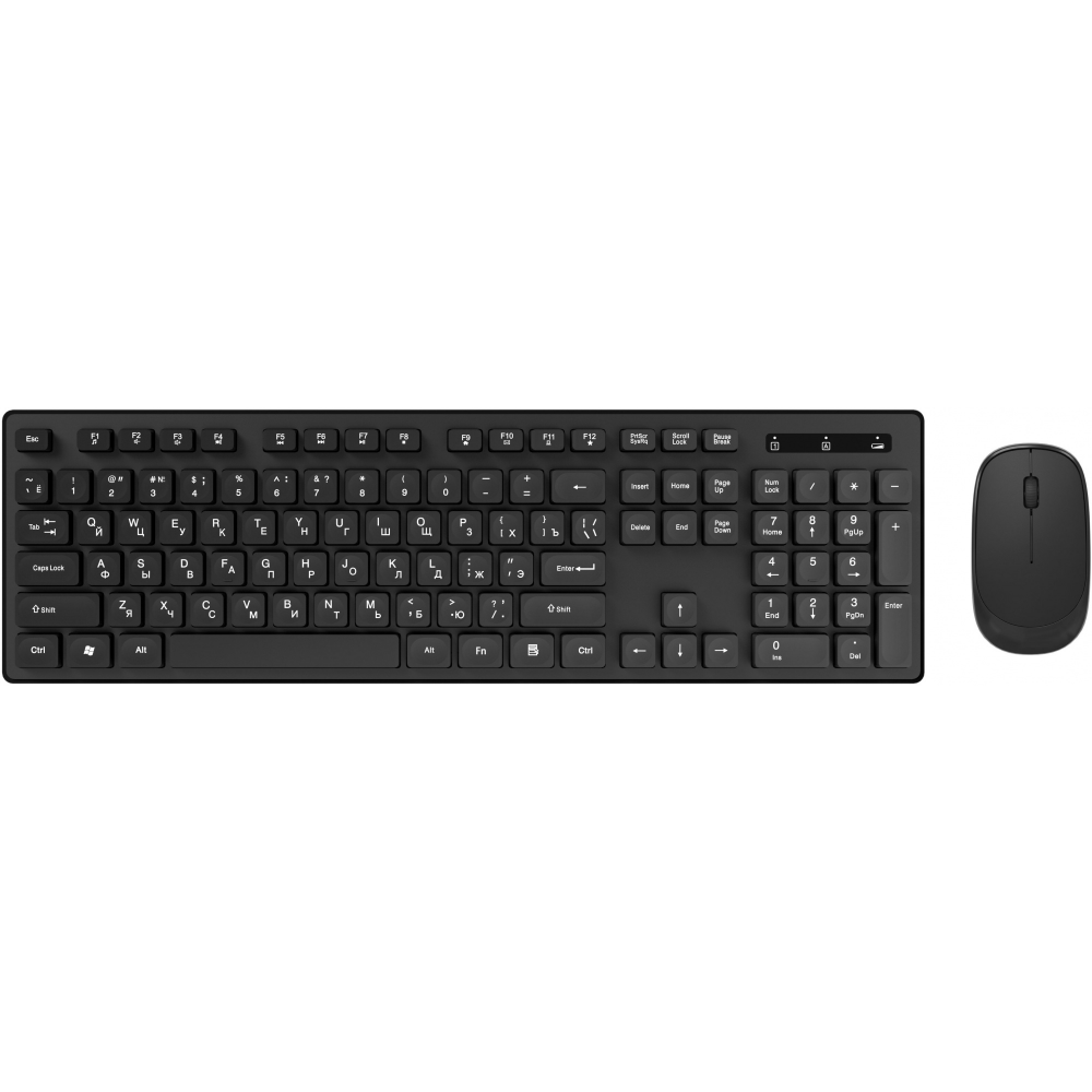 Клавиатура + мышь Oklick S255W Black