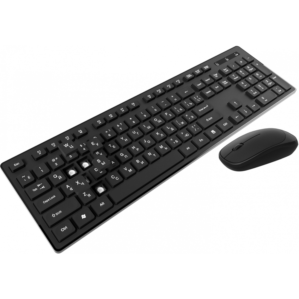 Клавиатура + мышь Oklick S255W Black - фото 9