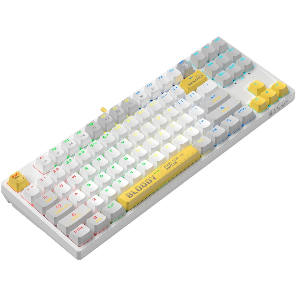 Клавиатура Bloody S87 Energy White - фото 2